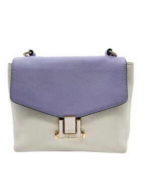 Lodis Periwinkle And White Envelope Crossbody Bag